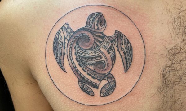 Chris-Polynesian-Tribal-Turtle-Seaturtle-Tattoo