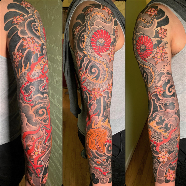 Rising Dragon Tattoos NYC on Instagram Sick coverup tattoo in progress  by darrenthedudetattoos when its done Ill post the different stages  coveruptattoo coverup