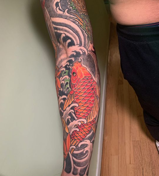 Koi Fish Sleeve Tattoo  InkStyleMag